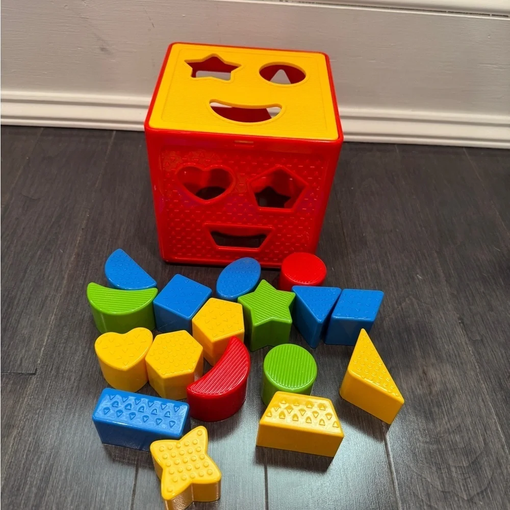 Colorful Shape Sorting Cube for Kids Infants Toddlers